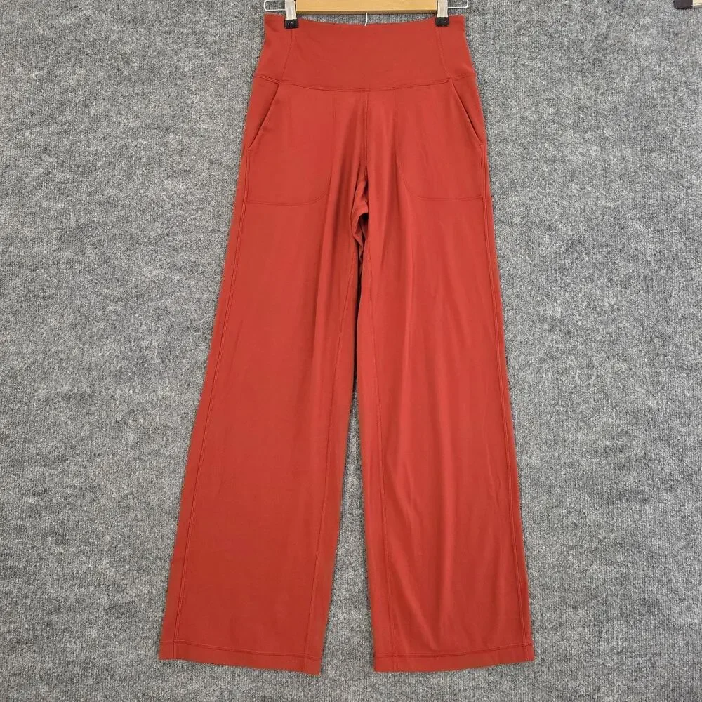 Lululemon Pants Womens 6 Align High Rise Wide Leg Yoga Casual Terracota Gym Chic